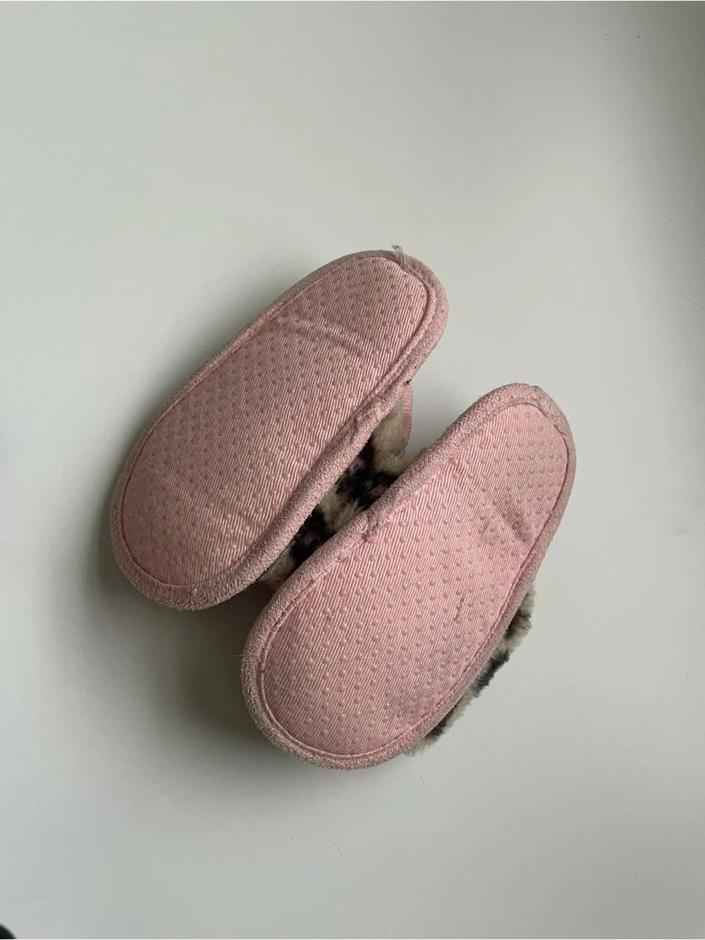 Capelli of New York Pink Leopard Faux-Fur Slingback Slippers